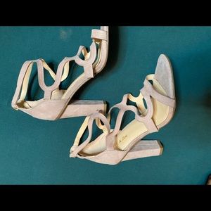 Cute pink block heels